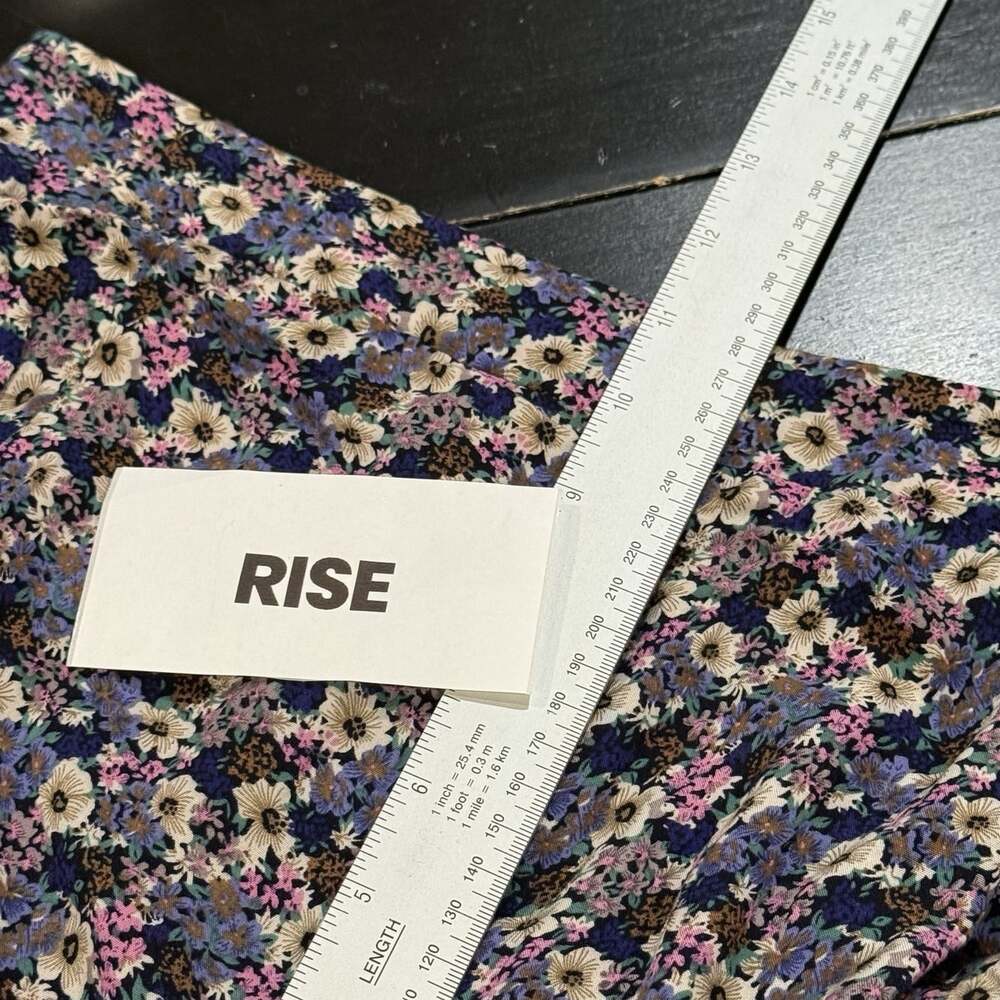 Natural Life Sz L Wide Leg Floral Palazzo Pants Boho Festival Floral Purple - Picture 9 of 10